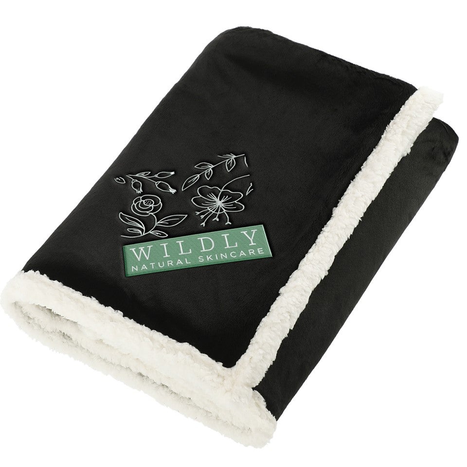 100 Recycled PET Sherpa Blanket Eco Promotional Products